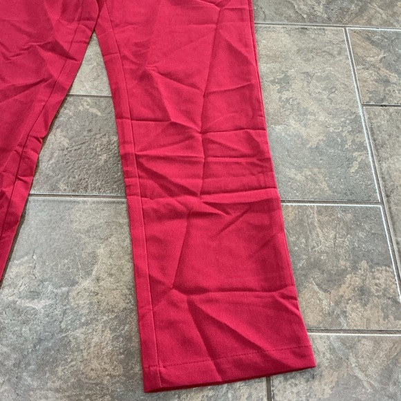 ๐2/$18๐ Burgundy Red Straight-Leg Pants - Picture 2 of 3